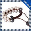 A 9-10MM 2015 Hot Strands White Freshwater Pearl Bracelet PB026